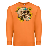 Carrot skull flowers and gemstone Premium Sweatshirt - Artiststas