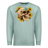 Seafoam skull flowers and gemstone Premium Sweatshirt - Artiststas