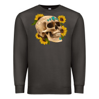Smoke skull flowers and gemstone Premium Sweatshirt - Artiststas