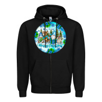 Black merry christmas Zipper Hoodie - CowhideDigitalArt
