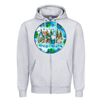 Heather Grey merry christmas Zipper Hoodie - CowhideDigitalArt