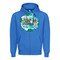 True Royal merry christmas Zipper Hoodie - CowhideDigitalArt