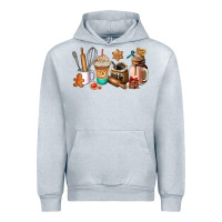 Heather Grey cookie coffee cup Urban Hoodie - AdoDesignShop