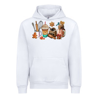 White cookie coffee cup Urban Hoodie - AdoDesignShop