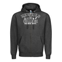 Charcoal Heather Medfield College Science Dept. Zipper Hoodie - minhPixels