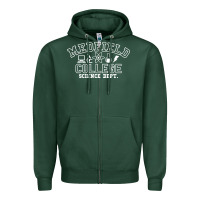 Sports Green Medfield College Science Dept. Zipper Hoodie - minhPixels