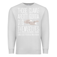 Dove Grey Clam Diggers Funny Quote Gift Long Beach Peninsula Premium Sweatshirt - minhPixels