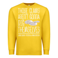 Lemon Clam Diggers Funny Quote Gift Long Beach Peninsula Premium Sweatshirt - minhPixels