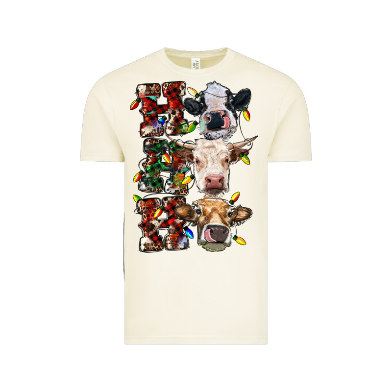 Ho Ho Ho Cows Vintage Tee by RanaPortraitStore | Teevron