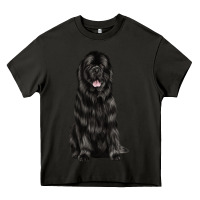 Asphalt newfoundland dog Heavy Core Tee - LillyAllenDesigns