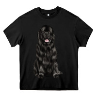 Black newfoundland dog Heavy Core Tee - LillyAllenDesigns