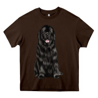 Chocolate Brown newfoundland dog Heavy Core Tee - LillyAllenDesigns