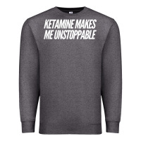 Charcoal Heather Ketamine  with Saying  Drugs Khole Dose Gift Idea Premium Sweatshirt - minhPixels