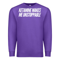 Purple Ketamine  with Saying  Drugs Khole Dose Gift Idea Premium Sweatshirt - minhPixels
