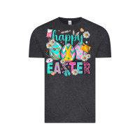 Vintage Black Happy Easter Egg Nurse Vintage Tee - HowdyJamesFarm