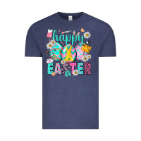 Vintage Denim Happy Easter Egg Nurse Vintage Tee - HowdyJamesFarm