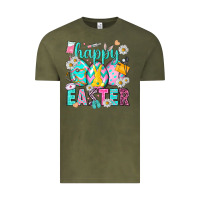 Vintage Olive Happy Easter Egg Nurse Vintage Tee - HowdyJamesFarm