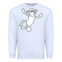White shaun the sheep Premium Sweatshirt - minhPixels