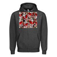 Charcoal Heather Merry Christmas Zipper Hoodie - CowhideDigitalArt