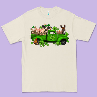 St Patricks Farm Animals Truck Premium Tee Designed By Jasminsmagicworld