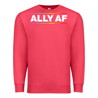 Cardinal Ally AF Pride Rainbow Shirt  Proud LGBTQ Ally TShirt Premium Sweatshirt - minhPixels