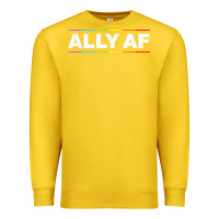 Lemon Ally AF Pride Rainbow Shirt  Proud LGBTQ Ally TShirt Premium Sweatshirt - minhPixels