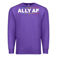 Ally Af Pride Rainbow Shirt  Proud Lgbtq Ally Tshirt Premium Sweatshirt | Teevron