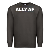Smoke Ally AF Pride Rainbow Shirt  Proud LGBTQ Ally TShirt Premium Sweatshirt - minhPixels