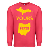 Cardinal Up Yours State Of Ohio Funny Anti Oh Pro Michigan Meme Premium Sweatshirt - minhPixels