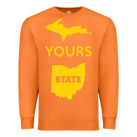 Carrot Up Yours State Of Ohio Funny Anti Oh Pro Michigan Meme Premium Sweatshirt - minhPixels