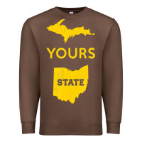 Chestnut Up Yours State Of Ohio Funny Anti Oh Pro Michigan Meme Premium Sweatshirt - minhPixels