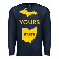 Navy Up Yours State Of Ohio Funny Anti Oh Pro Michigan Meme Premium Sweatshirt - minhPixels