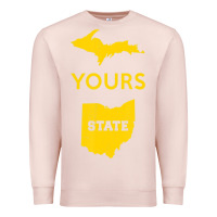 Up Yours State Of Ohio Funny Anti Oh Pro Michigan Meme Premium Sweatshirt | Teevron