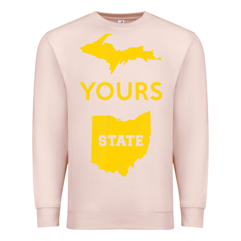 Up Yours State Of Ohio Funny Anti Oh Pro Michigan Meme Premium Sweatshirt by minhPixels | Teevron