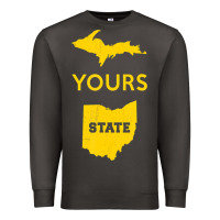Smoke Up Yours State Of Ohio Funny Anti Oh Pro Michigan Meme Premium Sweatshirt - minhPixels