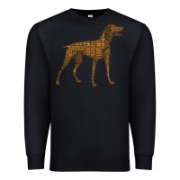 Black Vizsla Dog Owner Funny Gift I Love My Vizsla Dog Vizsla Premium Sweatshirt - minhPixels