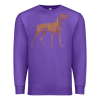 Purple Vizsla Dog Owner Funny Gift I Love My Vizsla Dog Vizsla Premium Sweatshirt - minhPixels