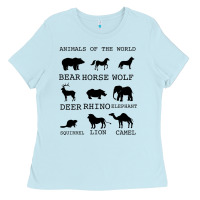 Baby Blue Anımals Of The World Ladies Tee - Bettercallsaul
