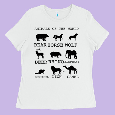 Anımals Of The World Ladies Tee Designed By Bettercallsaul