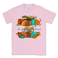 Bubblegum Pink thankful grateful blessed mom pumpkin Classic Tee - NancyCooperArtShop
