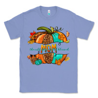 Colony Blue thankful grateful blessed mom pumpkin Classic Tee - NancyCooperArtShop