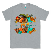 Heather Grey thankful grateful blessed mom pumpkin Classic Tee - NancyCooperArtShop