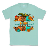 Seafoam thankful grateful blessed mom pumpkin Classic Tee - NancyCooperArtShop