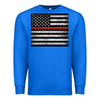 True Royal thin red line American flag metal floor Premium Sweatshirt - Artiststas