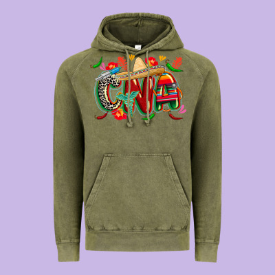 Cinco De Mayo Cna Vintage Hoodie Designed By Cowgirlartshop