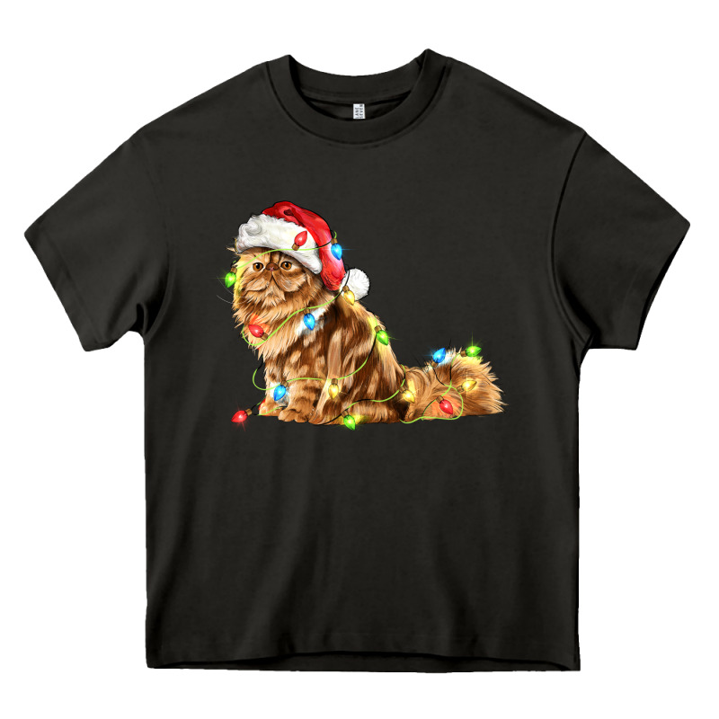Christmas Persian Cat Heavy Core Tee by LillyAllenDesigns | Teevron