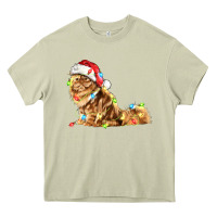Mossy christmas persian cat Heavy Core Tee - LillyAllenDesigns