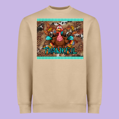Thankful Tumbler Heavyweight Sweatshirt Designed By Bundleandbundleshop