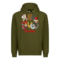 Army Green One Loved Teacher Premium Hoodie - FaDigitalArtStudio