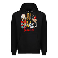 Black One Loved Teacher Premium Hoodie - FaDigitalArtStudio